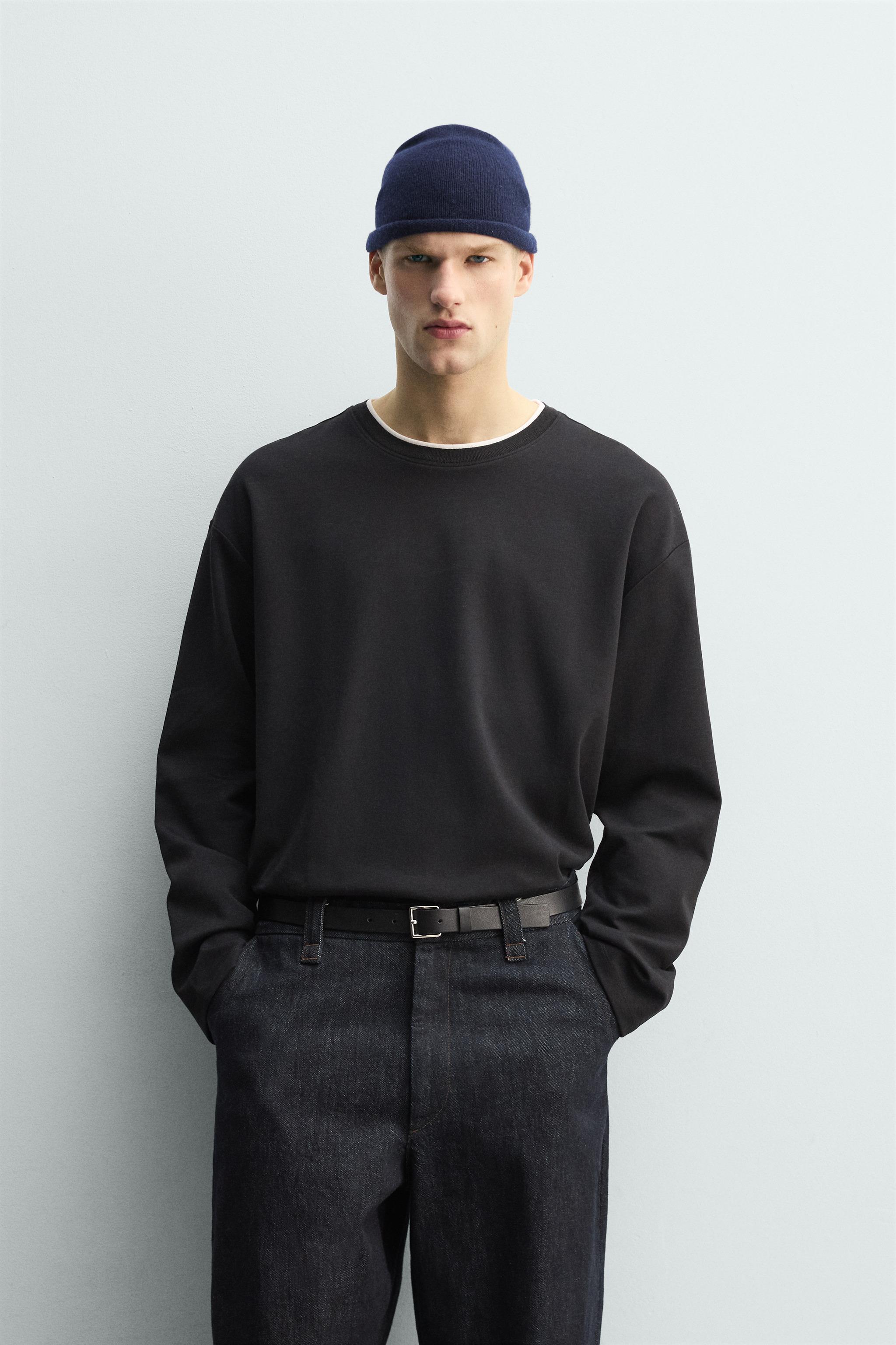 CONTRASTING DOUBLE TRIM T-SHIRT
